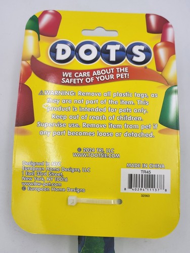 Tootsie DOTS Candy Faceted Bone Toy for Dogs - New - Picture 4 of 5
