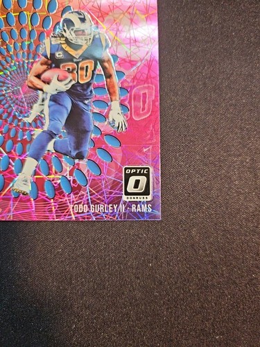 2018 Donruss Optic Illusions Lazer Velocity #15 Todd Gurley II - Picture 6 of 6