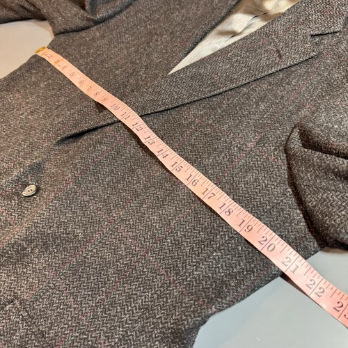 Vtg Men's Ralph Lauren Polo University Club Wool Tweed Jacket 42R Union Made US - Picture 16 of 19