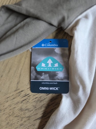 Columbia Omni-Wick Baseball Tee Langarmshirt grün/grau Größe Large neu mit Etikett neu - Bild 7 von 7