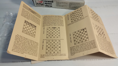 Travel Mate Electronic Chess Game Vintage 1983 By Scisys Acetronic - Picture 15 of 17