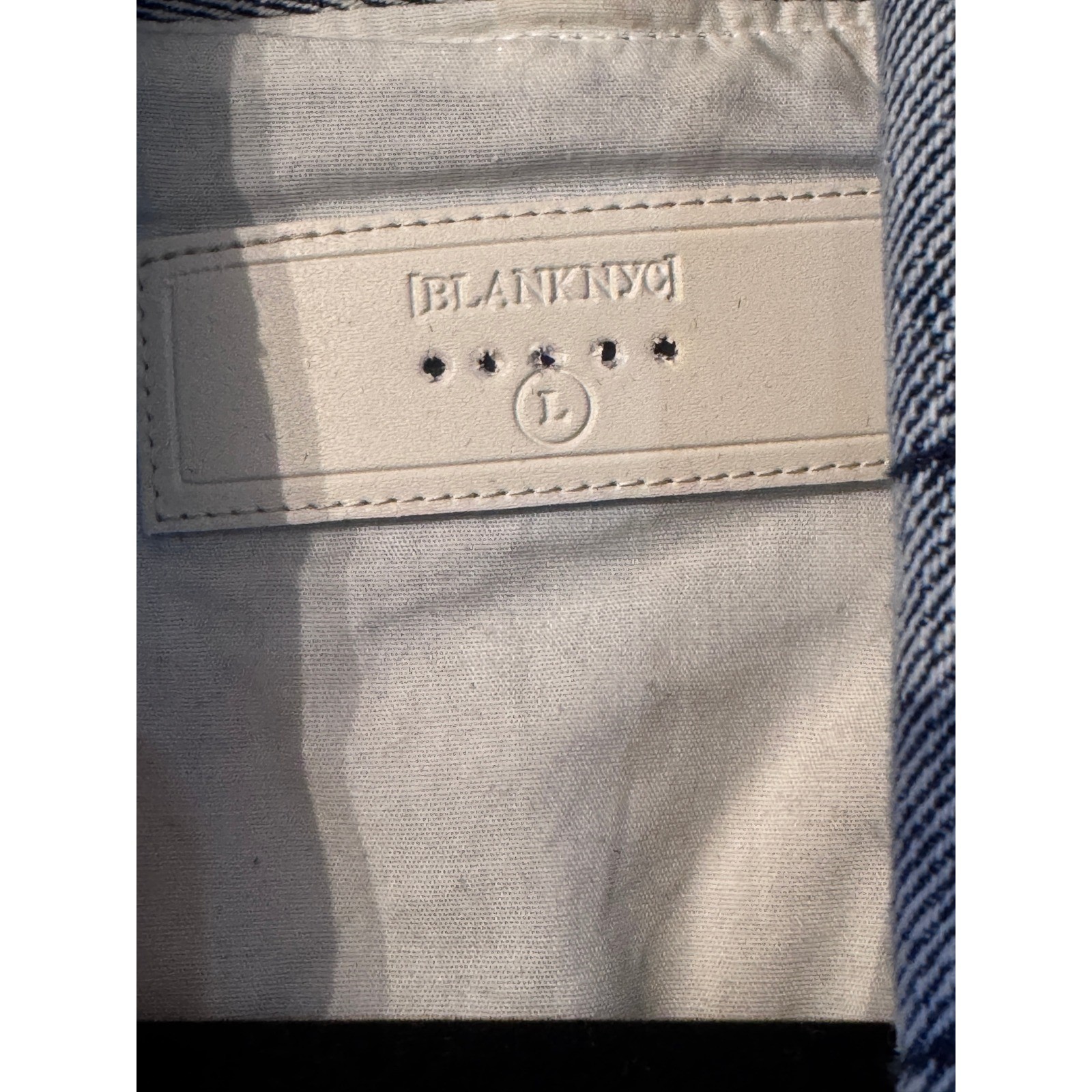 BLANKNYC Quilted Denim Jacket Patchwork Geometric… - image 7