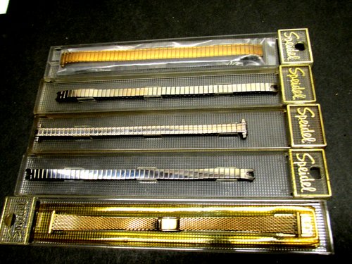 H- Lot-10 Vintage Speidel Twist O Flex Watch Bands Gold/Silver Tone - Picture 2 of 3