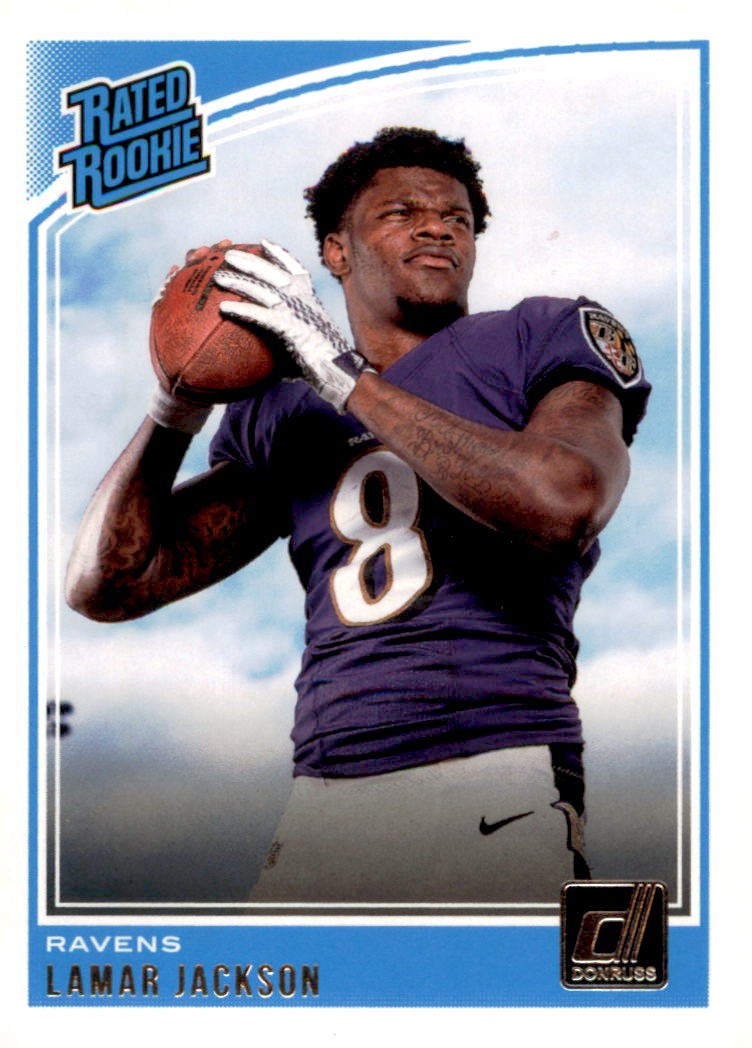 2018 Donruss #317 Lamar Jackson Rated Rookie RC