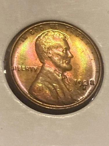 1938 D Lincoln Cent Choice UNC RB