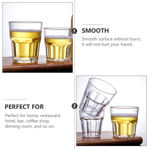 Vasos irrompibles de acrílico transparente de 6 piezas de vidrio de chupito - Imagen 5 de 12