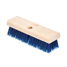 Durable 10" Blue Deck Scrub Brush for Industrial & Home