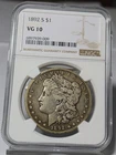 1892-S Morgan Silver Dollar NGC VG10, very detailed for grade