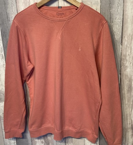 Joules Men's Monty Pink Sweatshirt Large / 23 Inches Pit to Pit Good Condition - Picture 2 of 9