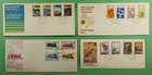 DR WHO 1970s NEW ZEALAND 4 FDC TRAIN FLOWER R78749