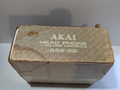 RARE AKAI ASE-20 Retro Vintage Stereo Audiophile Headphones with Original Box - Picture 13 of 15