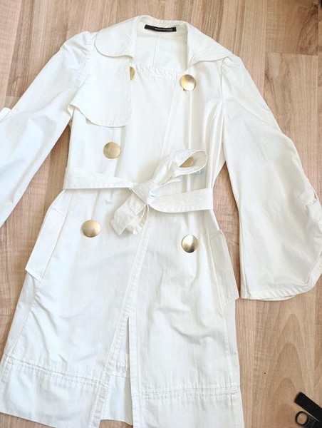 Women Maurizio Pecoraro Trench Coat White 38 / M /