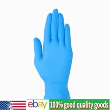 200 pieces Blue Nitrile Disposable Gloves 3  5 Mil, Latex  Powder Free - L