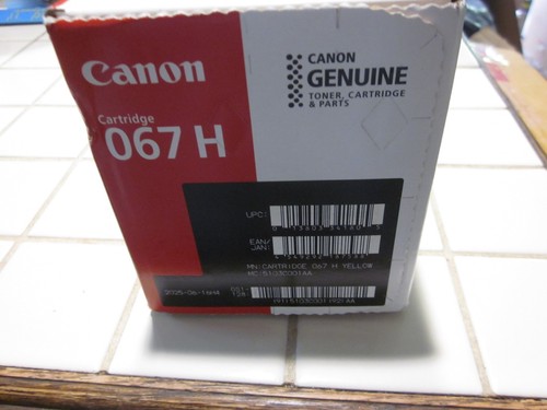 NUOVO ORIGINALE - TONER GIALLO CANON 067H ad alta resa 067 H 5103C001 LBP630C SIGILLATO - Foto 2 di 5