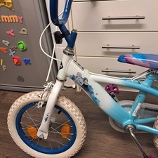 Huffy Girls Disney Frozen Bike 14 Inch with Stabilisers Also Manual Included