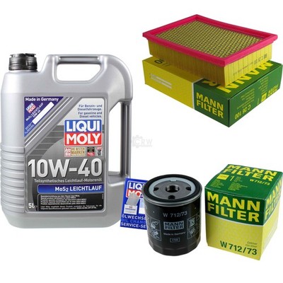 INSPEKTIONSKIT FILTER LIQUI MOLY ÖL 5L 10W-40 für Mazda Tribute EP 2.3 AWD