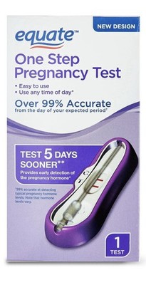 Equate One Step Pregnancy Test Analog Over 99% Accurate Early Detection Easy Use