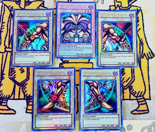 Yu-Gi-Oh! Exodia The Forbidden One Ultra Rare LOB-120~124 1st Edition VINTAGE - Picture 1 of 24