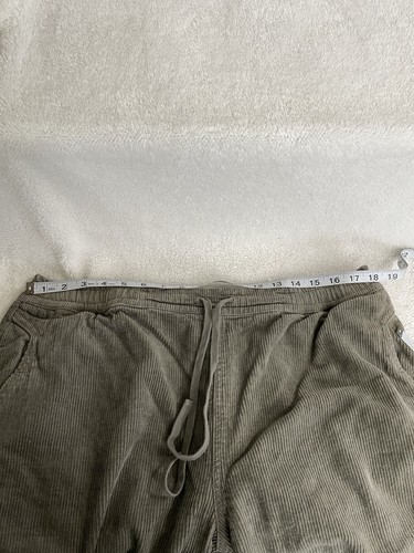 Pantalones de pana cónicos para mujer Poetry oliva cáñamo algodón yak talla EE. UU. 14 - Imagen 7 de 9