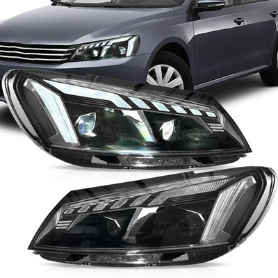 VLAND Headlights Full Led For VW Passat 2011-2015 Head Lamps w/Startup Animation