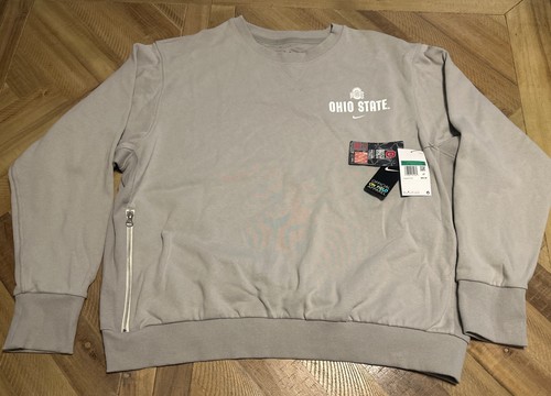 Neu mit Etikett Ohio State Buckeyes Sweatshirt Herren XL grau Nike On Field Apparel Pullover