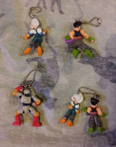TOBAL No.1 figure key chain Lot of 4 set rare retro Bandai Japan game hobby m619 - Picture 12 of 20