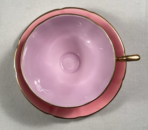 Vintage Taylor & Kent Teetasse Tasse und Untertasse rosa schön! - Bild 3 von 4