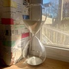 30 minute hourglass with white sand
