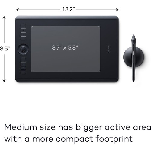 Wacom Intuos Pro Medium Creative Pen Tablet, Black - PTH660 - Bild 9 von 12
