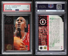 1994-95 SP Championship Series Die-Cut Michael Jordan #4 PSA 7 HOF