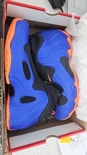 Nike Air Flightposite One Knicks Blue/Orange/Black size 9.5 - Picture 5 of 5