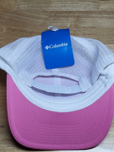 Columbia Pink & White Mesh Snapback Cap Unisex Adults 0/S - Picture 2 of 3