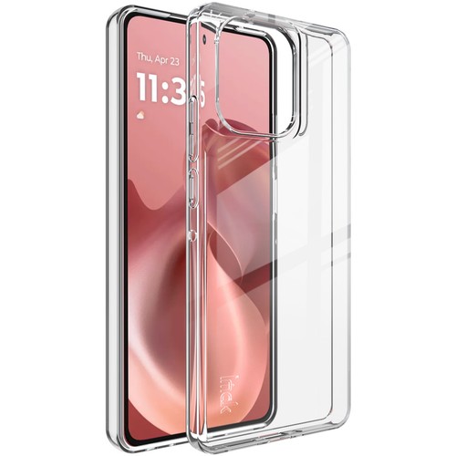 IMAK per Motorola Moto G86 Power, Custodia Trasparente in Gomma Morbida Antiurto - Foto 5 di 6