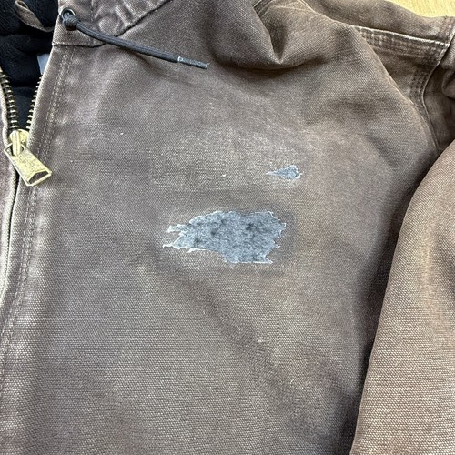 Chaqueta de pato de lona con capucha Carhartt J130 DKB 3XL marrón envejecido - Imagen 3 de 6