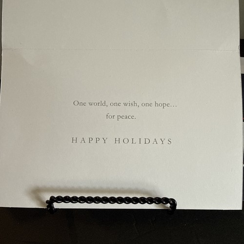 American Greetings Christmas Holiday Cards “Peace” Navy Glitter Hope Lot Of 39 - Picture 3 of 4