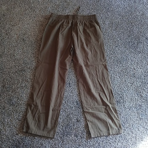 Pantalones para mujer XL con cordón holgados cintura elástica marrón - Imagen 2 de 4