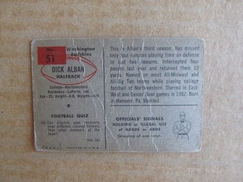 1954 BOWMAN FOOTBALL CARD SINGLES COMPLETE YOUR SET PICK CHOOSE UPDATED 10/26 - Picture 79 of 193