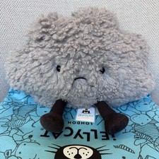 Jellycat Amuseables Storm Cloud Plush Toy NWT Authentic With Jellycat Dust Bag
