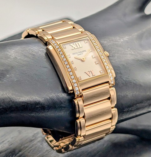 Patek Philippe Twenty 4 Diamonds 18k Rose Gold Lady's 4910/11R Uhr Ø25mm #1247 - Bild 14 von 18
