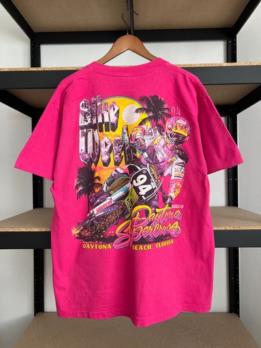 Vintage 90s Daytona Supercross AMA MotoCross Moto Racing Bike Week T-shirt Sz XL - Picture 1 of 13