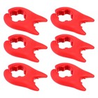  6Pcs Silicone Pot Clip Spoon Rest Utensil Rest Spill-proof Lid Lifter Non-Slip