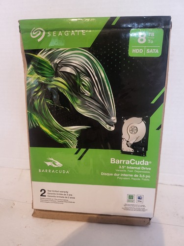 Seagate BarraCuda 8TB Internal Hard Drive HDD-3.5 Inch Sata 6 Gb/s 5400 RPM