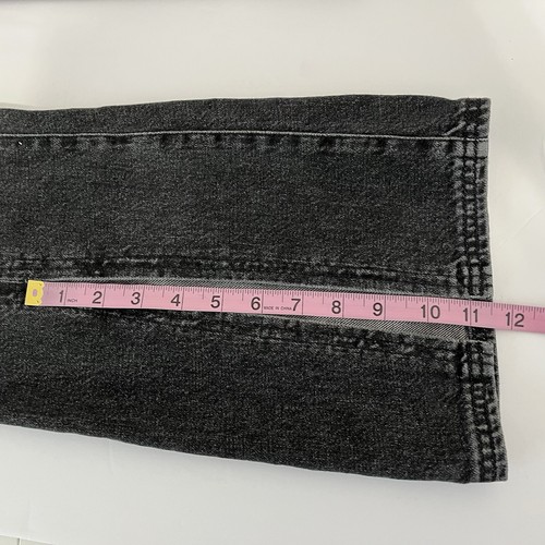 BGD Urban Outfitters Jeans Womens Size 26 Black Wide Leg Slit Flare High Rise - Picture 16 of 17