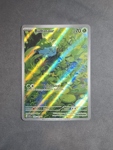 Bulbasaur 166/165 Illustration Rare Sv: 151 Pokémon TCG NM