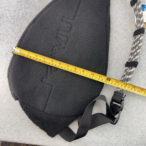 Kavu Rope Sling Bag Sherpa Fleece Fuzzy Black Crossbody Backpack Travel Purse - Picture 10 of 16