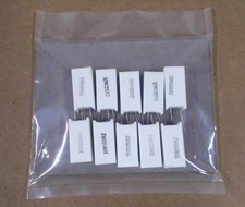 LOT OF 10 × 100Ω 10W CEMENT WIREWOUND RESISTORS RECTANGULAR THROUGH‑HOLE LEADS