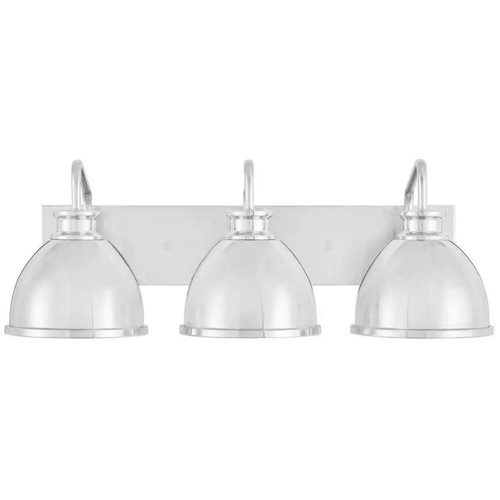 Hampton Bay Tallulah 24 in. 3-Light Chrome Bathroom Vanity Light - 51901 - Picture 1 of 5