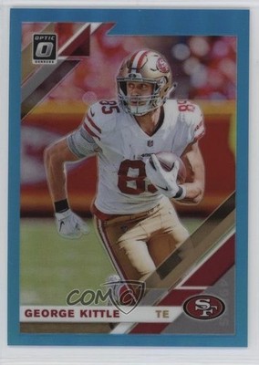 2019 Panini Donruss Optic Aqua Prizm 87/299 George Kittle #86 1o9i