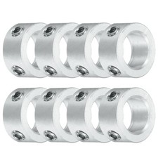 8pcs Set Screw Collars 10mm Bore, Aluminum Shaft Collars, 16mm OD, 8mm Thick