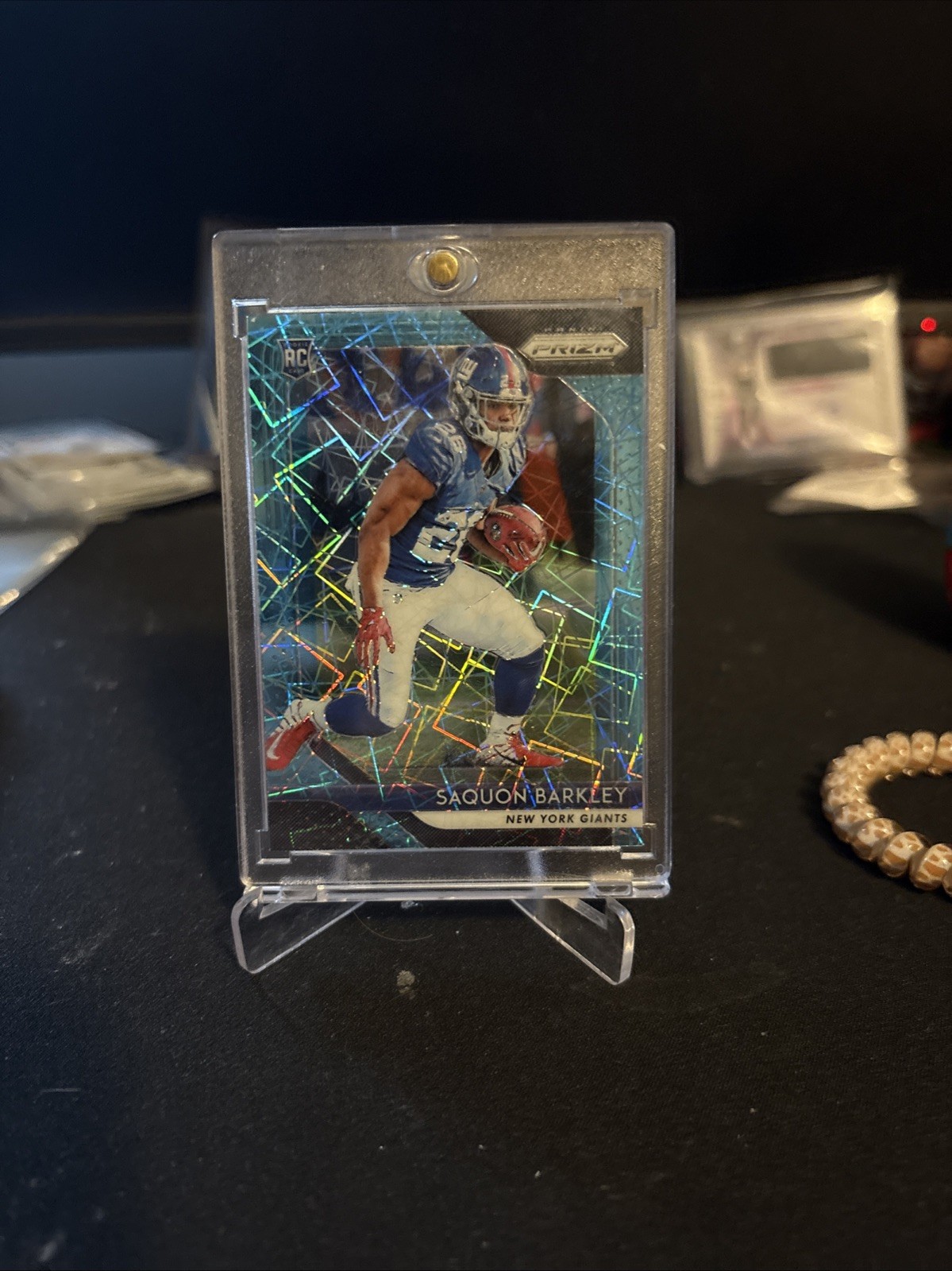 2018 Panini Prizm - Rookie Saquon Barkley #202 Lazer Prizm (RC)